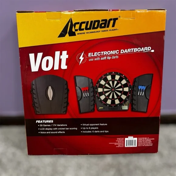 SOLD NEW Accudart Volt Electronic Dartboard - Picture 2 of 7